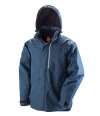RS326 R326X Result Work-Guard Denim Texture Rugged Jacket Navy colour image